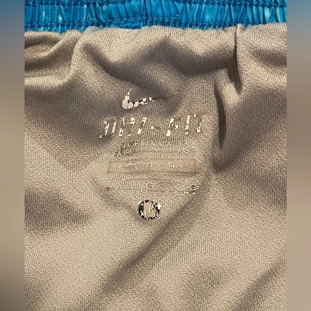 Nike Dri-Fit Blue Tie-Dye Design Athletic Lined Shorts Size Large